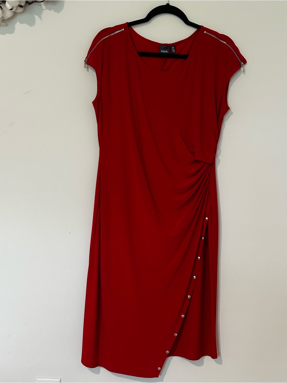 Rafaella Red faux-wrap Dress